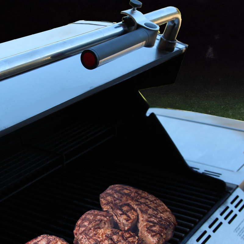 Éclairage pour barbecue avec lumière DEL et pince en aluminium