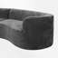 Canapé modulaire courbé 3 pièces, canapé rembourré sans cadre avec coussins 3 pièces-1627436539