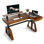 Bureau debout en forme de L de 63 po Rachele