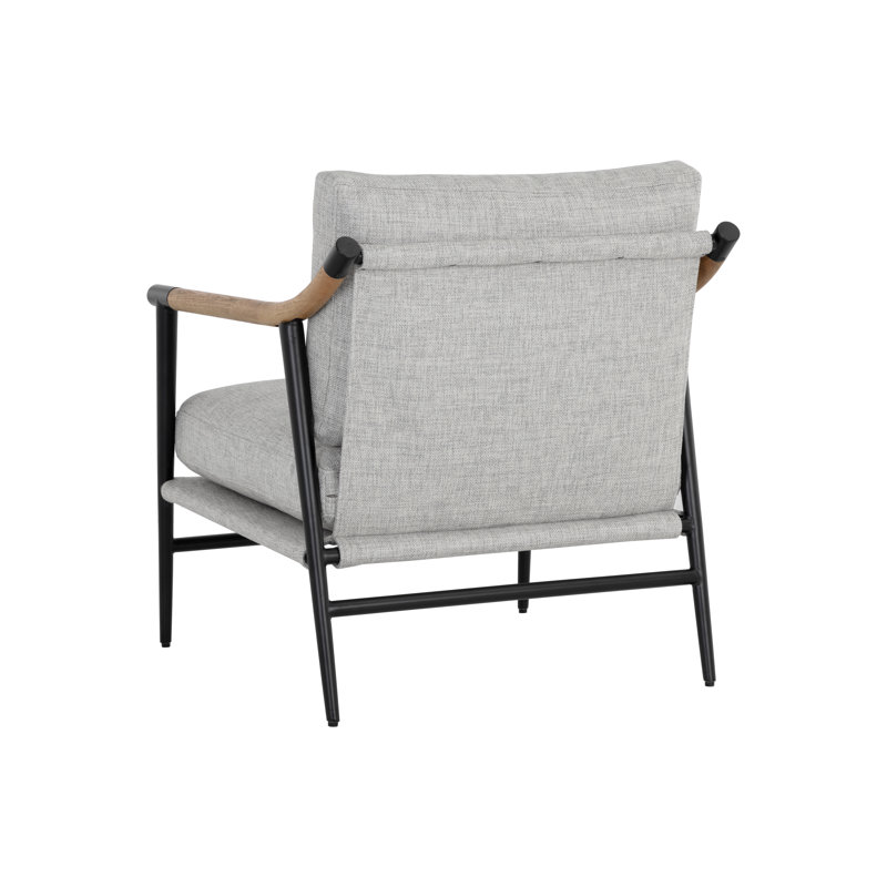 Vineeta Lounge Chair, Dark Gray Polyester