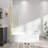 31"-32" W x 55" H Brushed Gold Flexible 180° Pivot Shower Door Reversible Installation Frameless Bathtub Screen,1/4"(6MM) Tempered Glass With Nano Easy Cleaning And Stick Explosion-proof Membrance