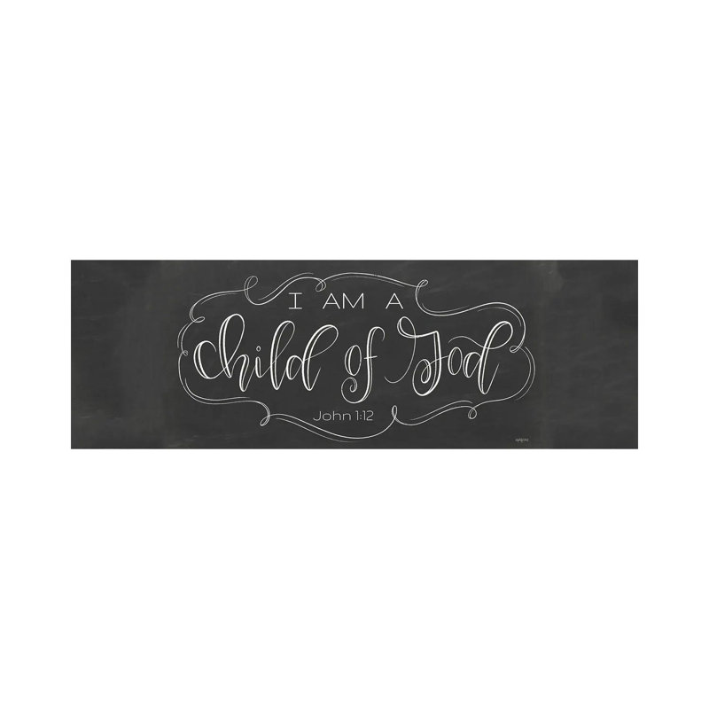 Child of God 1 Piece Wrapped Canvas Panoramic Wall Art