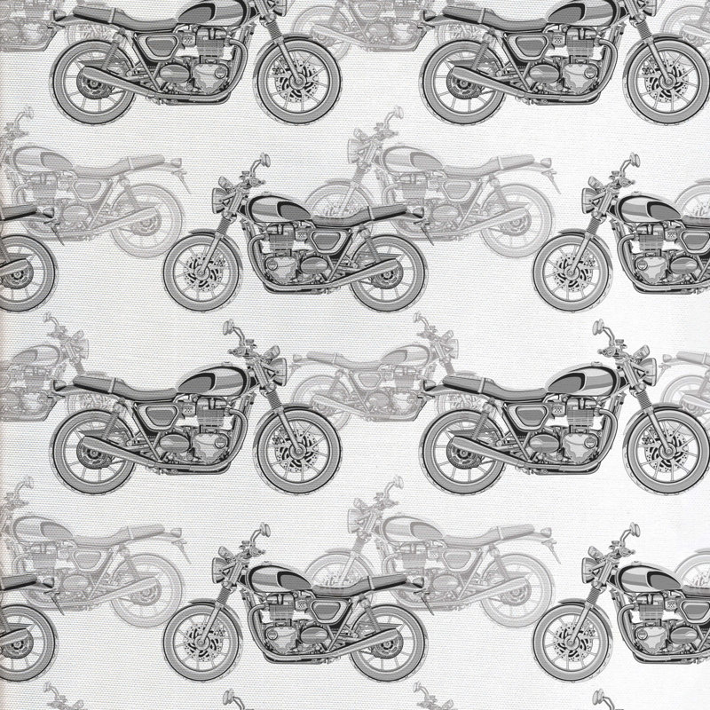 Tissu de motocyclette, l 58 po x L 180 po