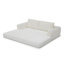 Canapé-lit convertible 2-en-1 pliant, canapé-lit en velours côtelé moderne avec 2 * coussins, canapé-lit modulaire sans dossier avec lit escamotable Futon et canapé-lit pliant pour le salon beige-1407230454-1407230450