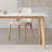 Simple Durable Rock Slab Ash Dining Table Set-105913033