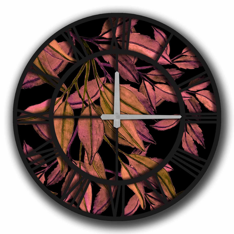 Horloge murale décorative élégante, 19,7 po de diamètre, 100% panneau de fibres à densité moyenne avec une épaisseur de 0,2 po | Nécessite 1 pile AA (non incluse) | Parfait pour la décoration intérieure, l'esthétique moderne et l'élégance intemporelle