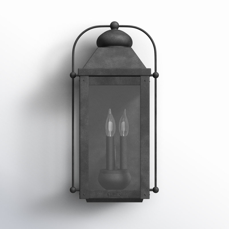 Anchorage 4-Light Outdoor Wall Lantern, Aged Zinc, 3