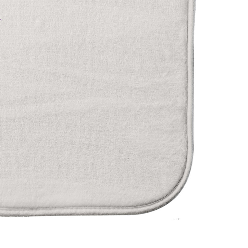 Lowrey Non-Slip Bath Mat, 17" W x 24" L, Purple