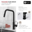 Robinet de cuisine monocommande à poignée simple noir-111657745