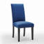 Chaises d'appoint de salle à manger à garniture cloutée en velours argenté Orchid Lind par Modway-127054693