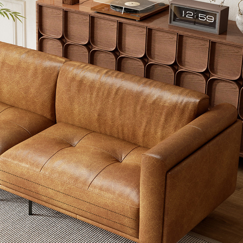 Picture color Genuine Leather Modular Sofa, 4, Picture Color, 31.5" H x 110.24" W x 36.61" D