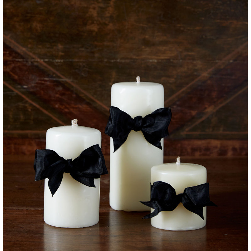 Unscented Pillar Candle, Ivory, 3" x 5"