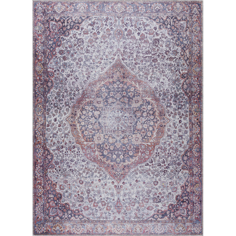 Performance Washable Oriental Indoor Rug, Rectangle 7'10" x 10'2"