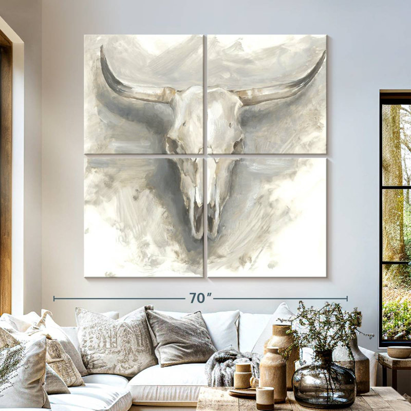Kerner Cattle Mount I, 57" H x 57" W