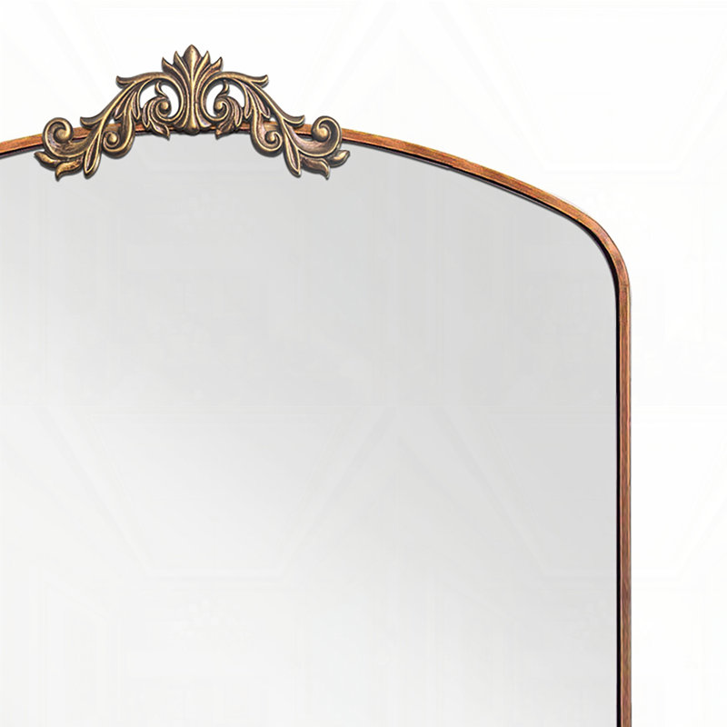 Miroir de plancher pleine grandeur, Bronze antique, 66,5 po x 36 po