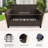 Outdoor Patio Multi-brown Wicker Rattan Spacious Seating Loveseat-106487397