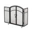Écran de foyer en fer avec portes et outils inclus, noir mat, l 50,5 po x H 32 po 5,5 po 4 po 50 po 32 po 5,5 po