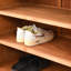 Range-chaussures en bois massif de haute qualité