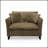 Comfortable Single-Person Lazy Sofa Chair With Ergonomic Backrest And Soft Cushion, Ideal For Living Room And Bedroom - Brown-727061054