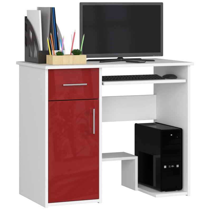 Eldrida Computer Desk, Red