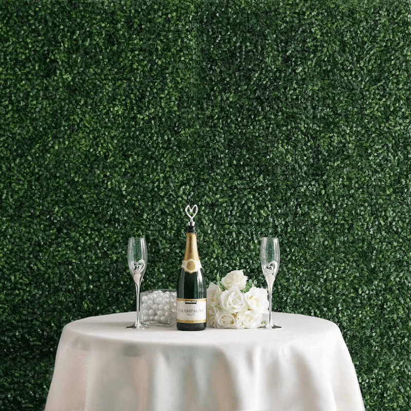 Panneaux muraux de haie artificielle 20 po x 20 po Premium Greenwood, Vert