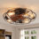 Ventilateur de plafond en cage 20,4 "avec ensemble d'éclairage et télécommande inclus Bloneva Farmhouse
