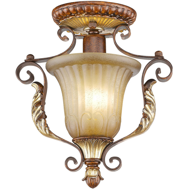 Alborz Glass Semi Flush Mount