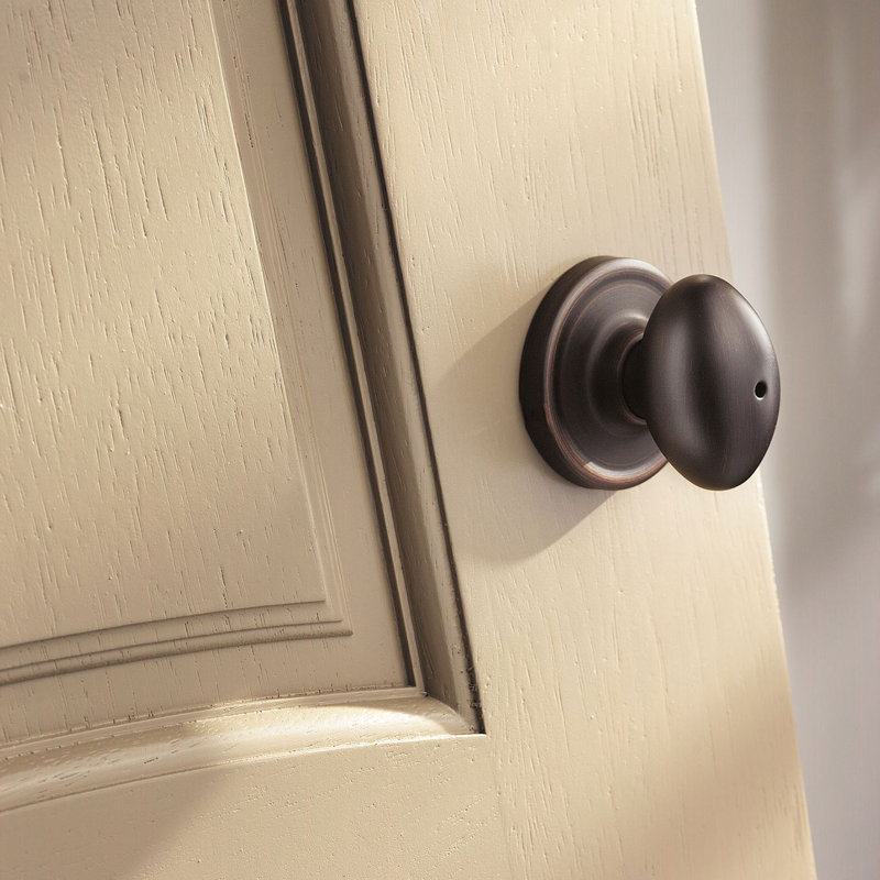 Laurel Privacy Door Knob, Venetian Bronze