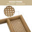Miroir en bois mouluré avec cadre sculpté en rotin-1668264866