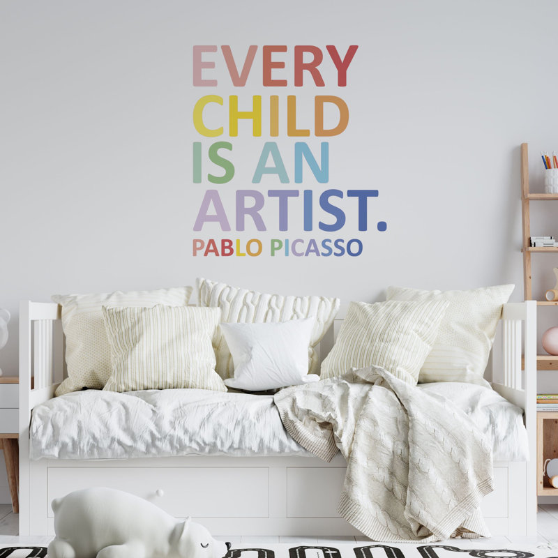 Autocollant mural «Chaque enfant est un artiste»