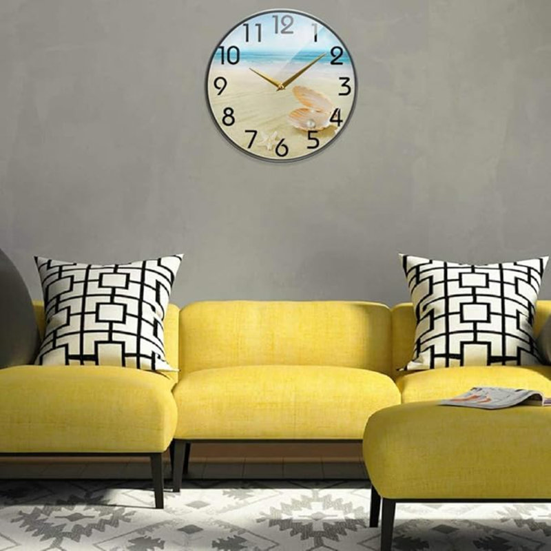 Horloge murale Naanle Seashell Wirh Pearl