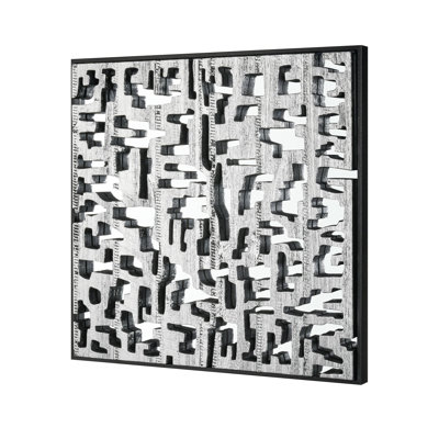 Mapped Dimensional Wall Art - Silver