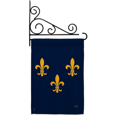 Double Sided 18.5'' H x 13'' W Polyester Flag Set