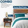 Joacima 2-Pcs Bedroom Set – Solid Wood Platform Bed Frame & Matching Nightstand, Mid-Century Modern, 800 lbs Capacity, No Box Spring Needed