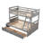 Twin over Full Bunk Bed with Storage-672097959