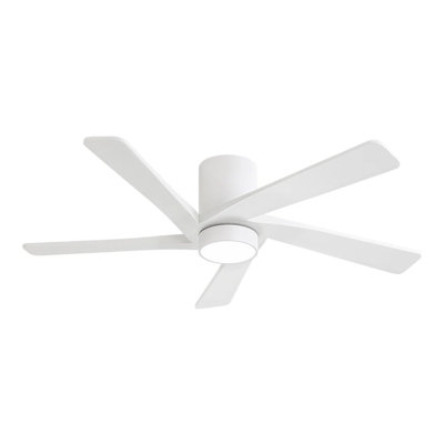 5 Solid Wood Blades Indoor Ceiling Fan With Light Kit And Remote Quiet DC Motor