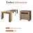 118" W Extendable Multifunctional Dinging Table-1570634640