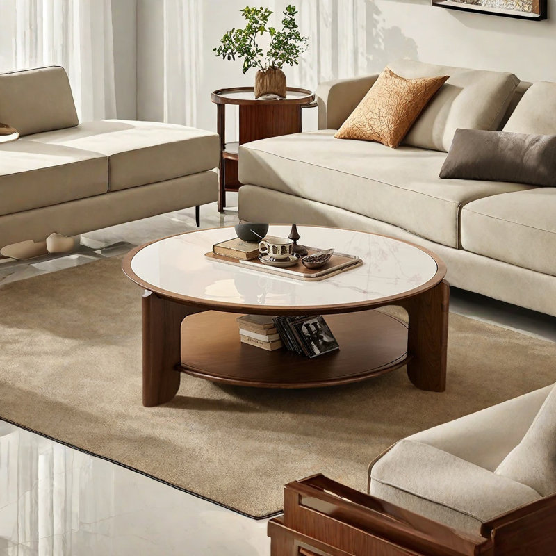 White Slate Coffee Table