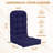Outdoor Replacement Cushion Set  4.7" Thick High Back Seat / Back Cushions with Ties, Buckle (Set of 2)-2085944032