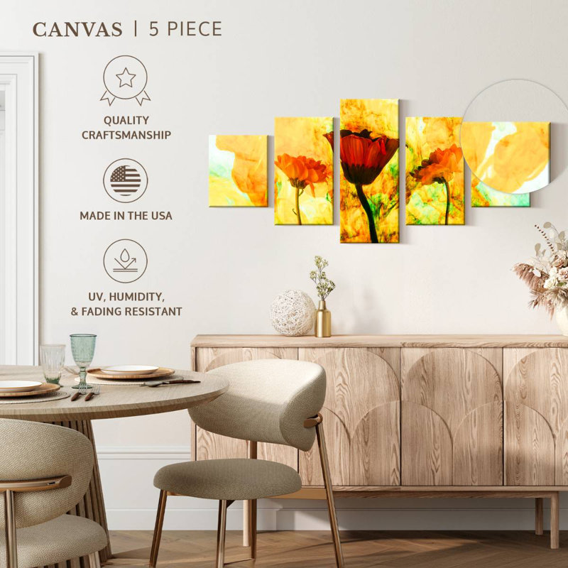 Floral Glaze Glaser, H 24 po x l 55 po