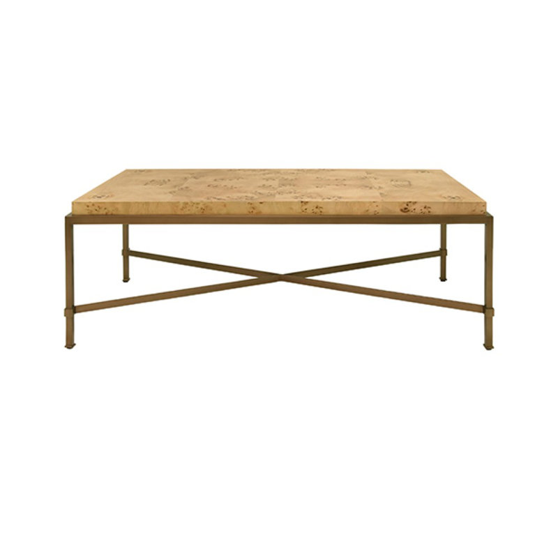 Hardwick Solid Wood Coffee Table, Light Brown