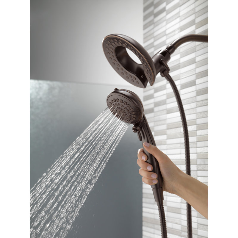 Universal Showering Components Full/Standard Dual Shower Head, Venetian Bronze