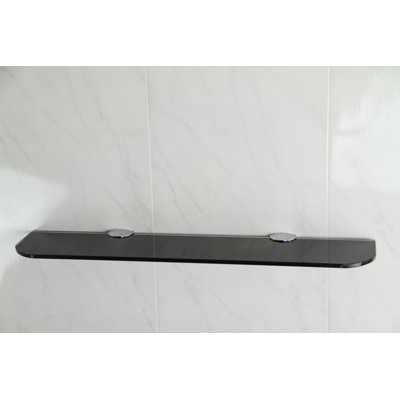 Fanni Glass Floating Shelf with Adjustable Shelves