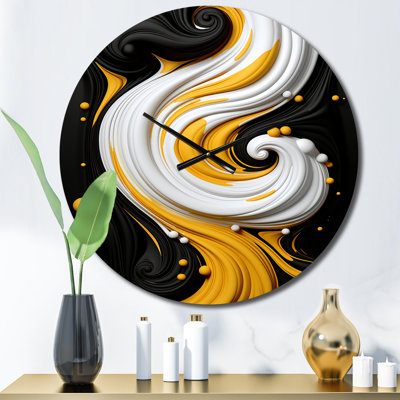 Horloge murale liquide