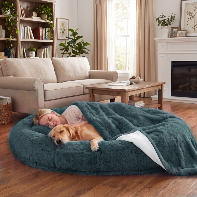 Oval Pet Bed, Drak Grey
