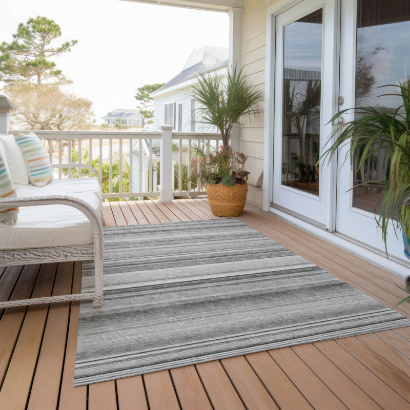 Tapis intérieur / extérieur Kinslee, Rectangle de 10 pi x 14 pi