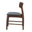Chaise rembourrée en bois massif Gantz