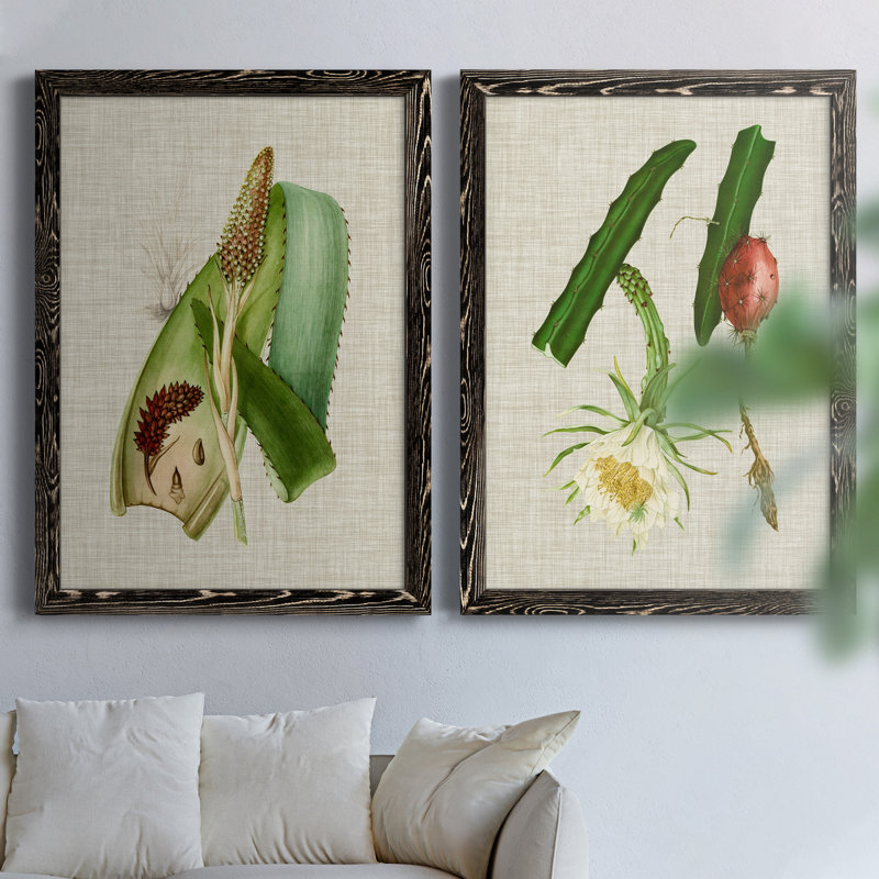Impression encadrée Elegant Tropicals IPremium - prête à être accrochée, H 37,5 po x l 55 po x P 1,5 po, Pas de tapis