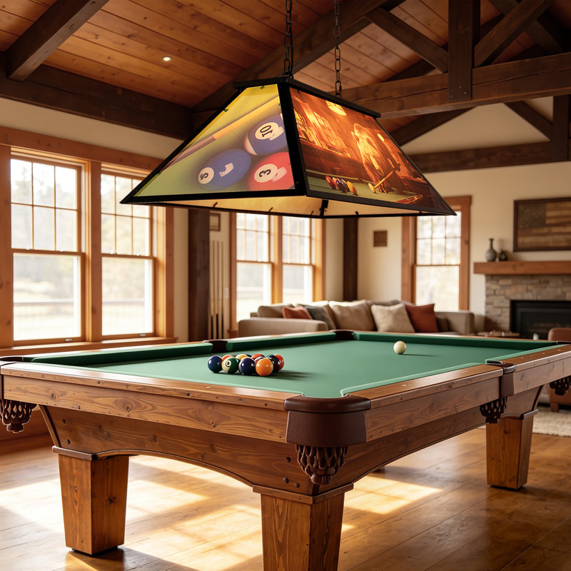 4 - Light Colored Pool Table Lights Pendant For Game Room