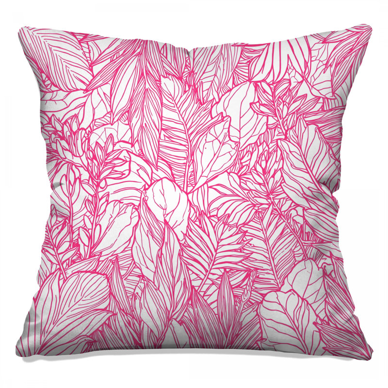 Coussins roses, 14 X 14 pouces